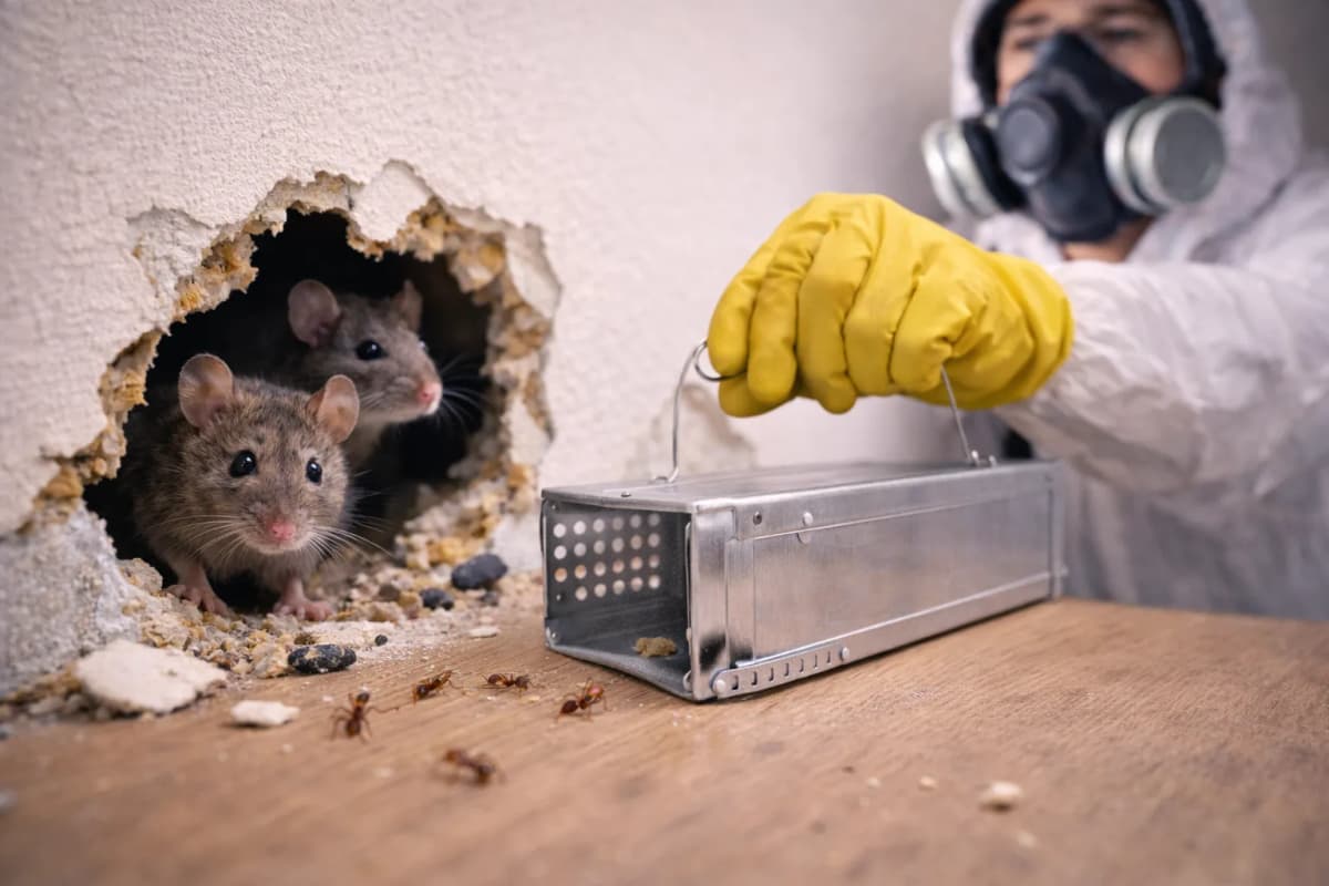 עכברים בקירות גבס