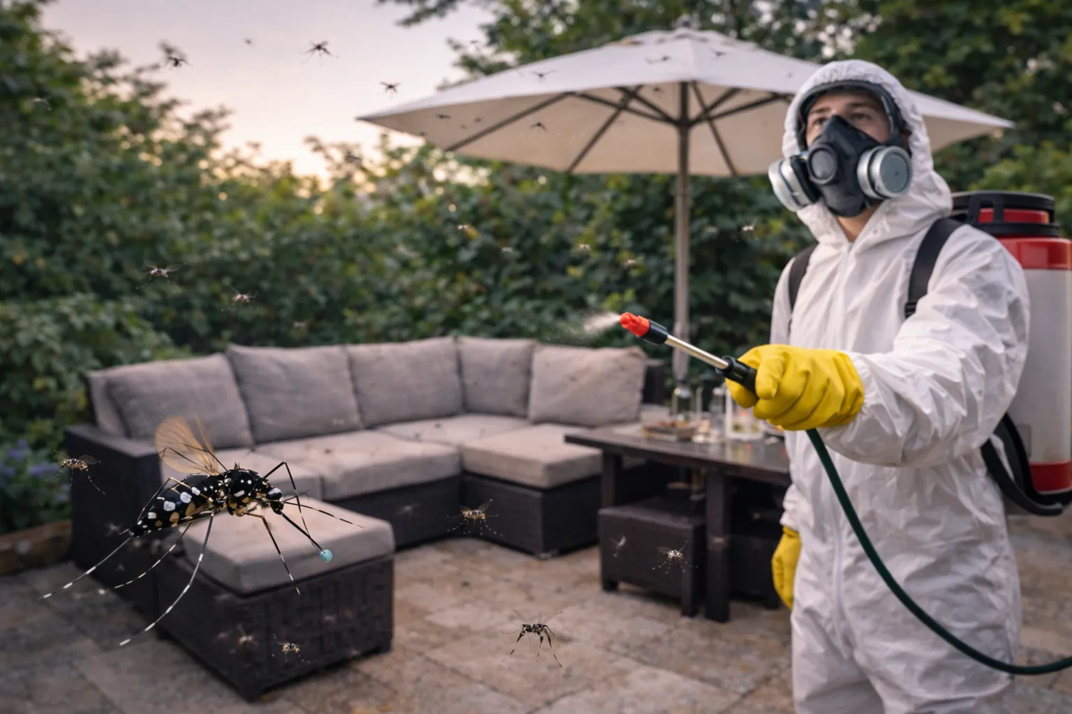 מתקפת יתושים בגינה