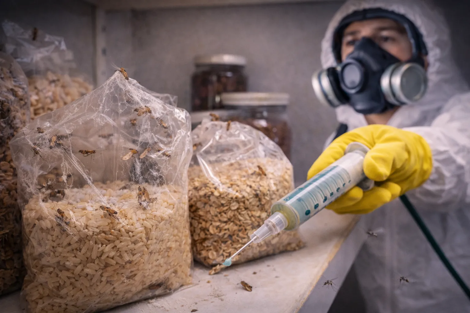 פרפרים בארון המטבח (עש המזון)