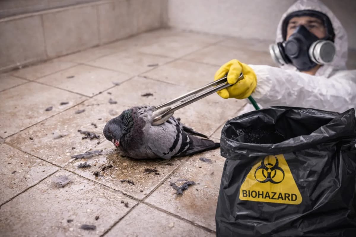 פינוי יונה מתה