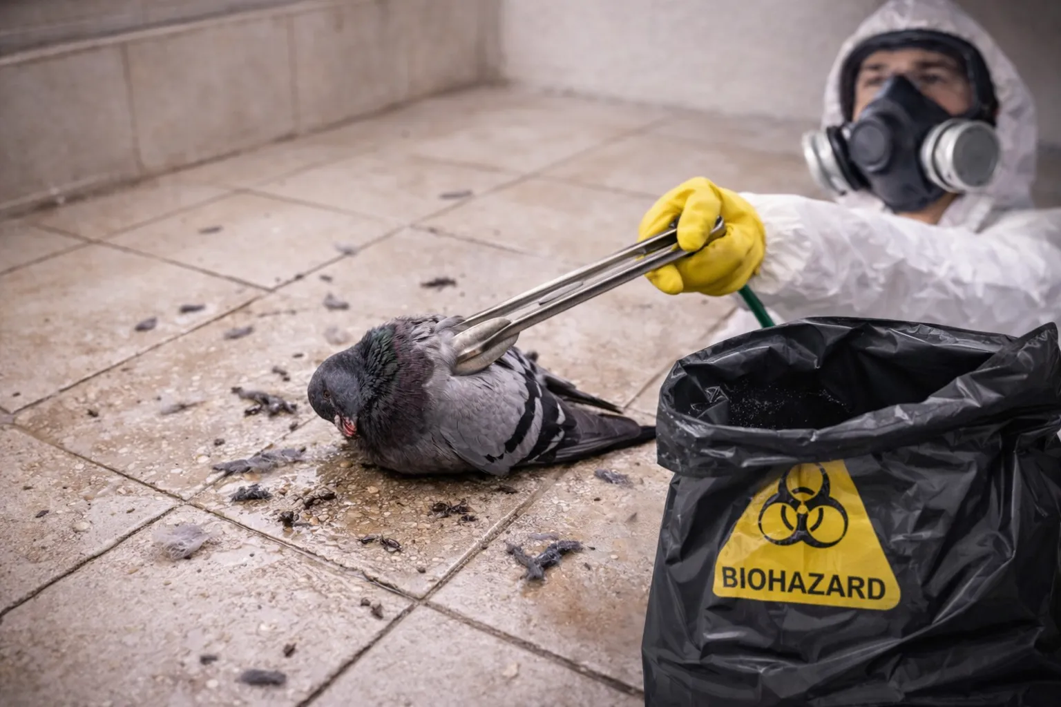 פינוי יונה מתה