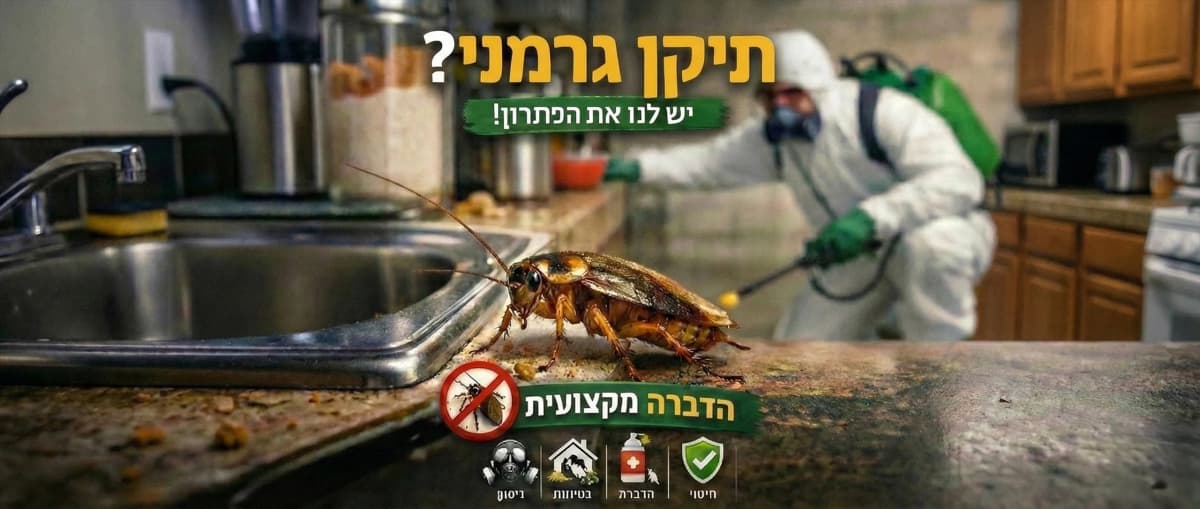 זיהוי הדברת תיקן גרמני (ג'ל) בראש העין - תמונה להמחשה